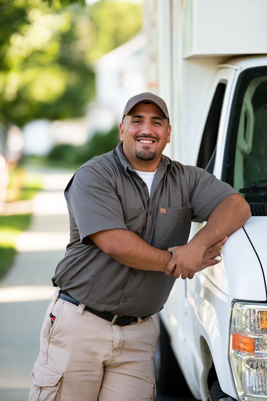Delivery driver closing his van door, an example of gig income lenders verify through bank deposits
